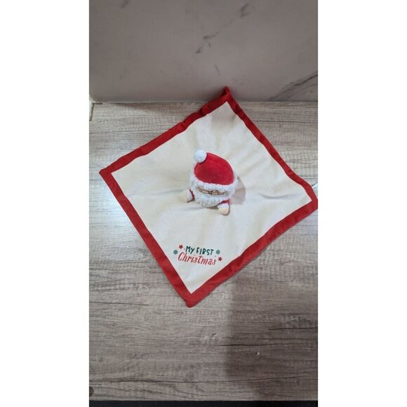 Pearhead InC Babys First Christmas Santa Lovey Blanket 12" Plush Holiday - Picture 3 of 8